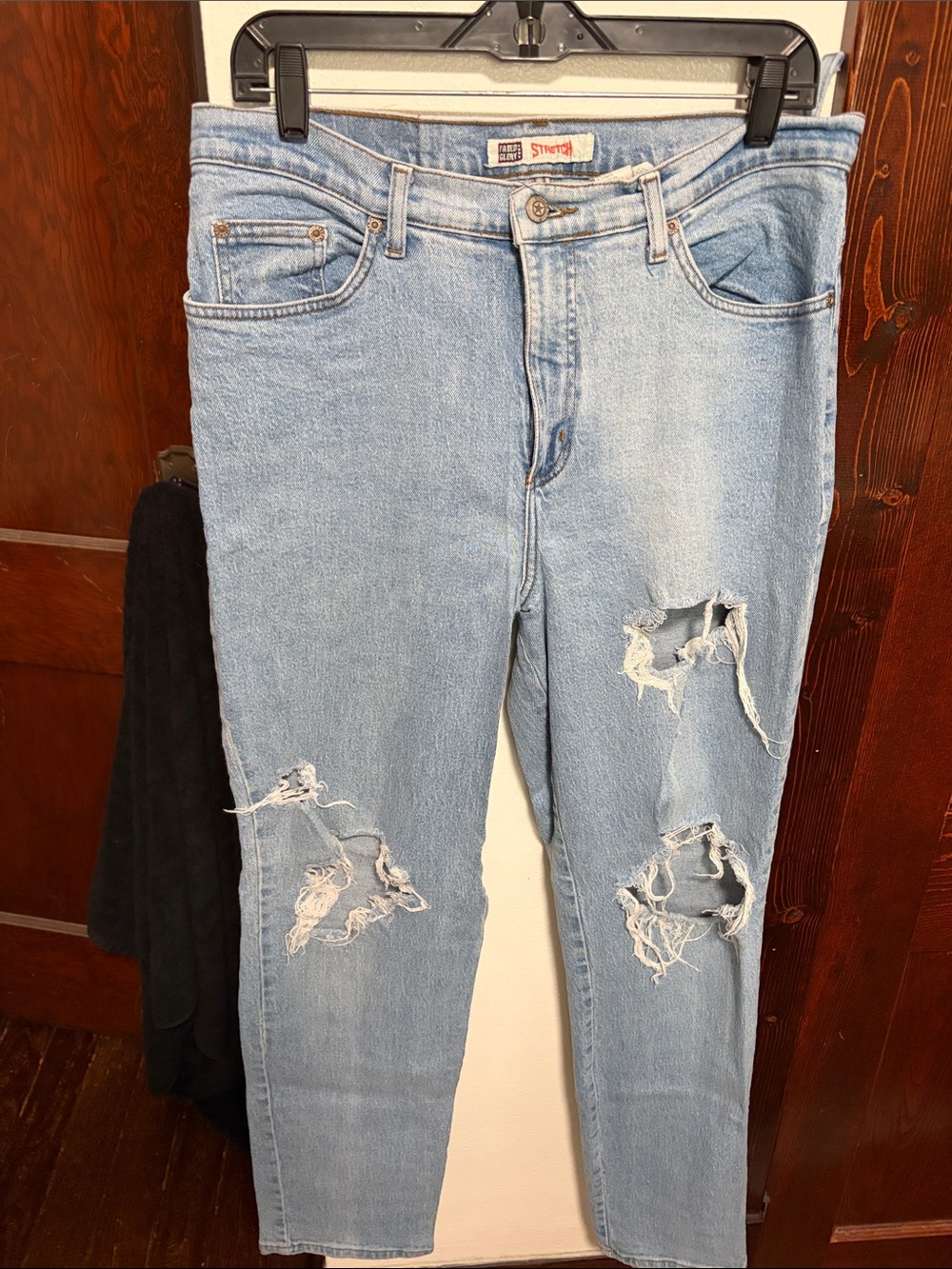 Faded Glory Light Blue Distressed Skinny Jeans